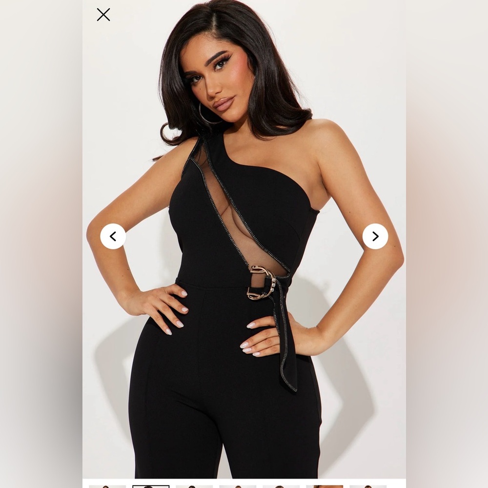 Preloved: Fashion Nova Amirah Black Jumpsuit